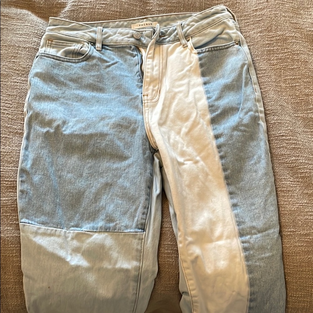 Patched Straight leg jeans